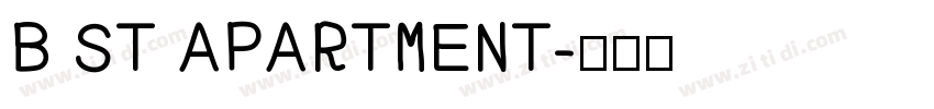 B ST APARTMENT字体转换